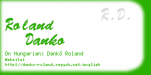roland danko business card